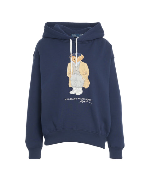 Felpa con cappuccio e stampa logo