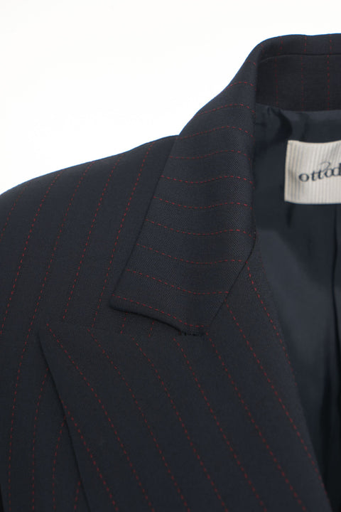 Blazer mit Nadelstreifen