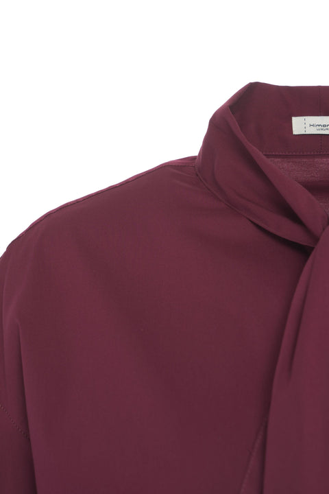 Bluse mit Schleifenkragen