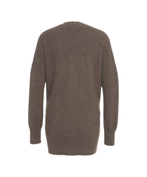 Cardigan in lana di procione