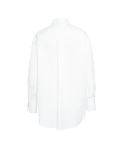 Oversize Bluse mit Logo