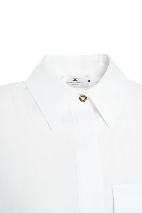 Oversize Bluse mit Logo