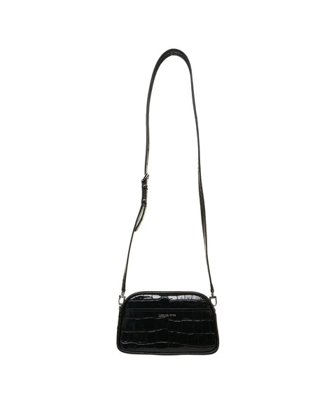 Borsa a tracolla effetto croco