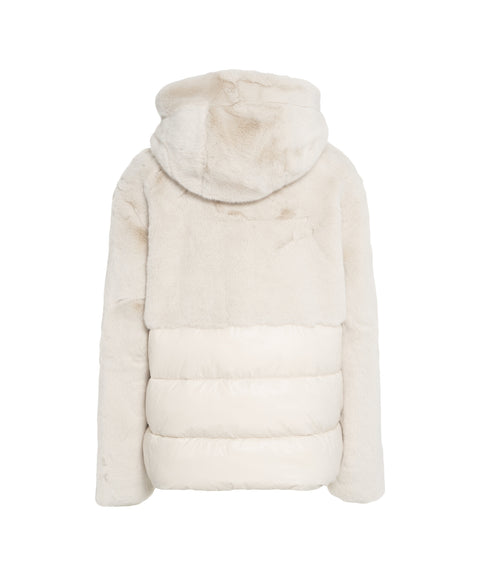 Giacca con inserto in ecopelliccia