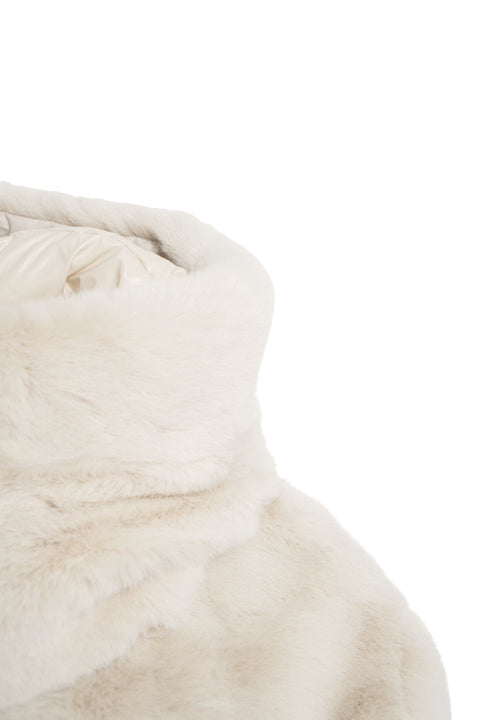 Giacca con inserto in ecopelliccia