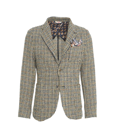 Blazer con motivo pied de poule