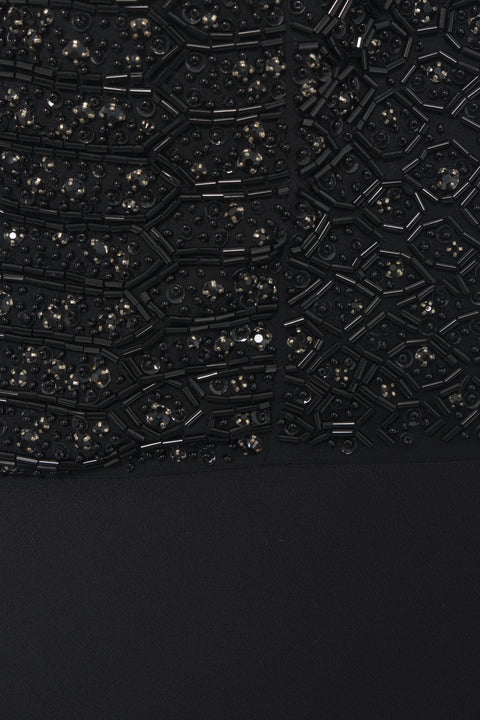 Abito maxi con paillettes