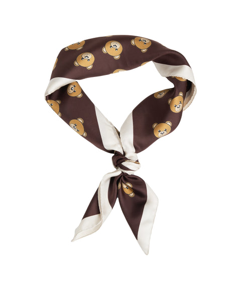 Moschino Foulard in seta Marrone Donna – - Main Image