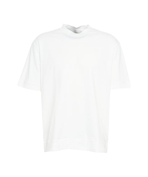 T-shirt con colletto alla coreana