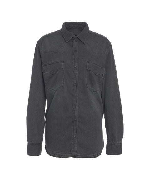 Western Hemd aus Denim