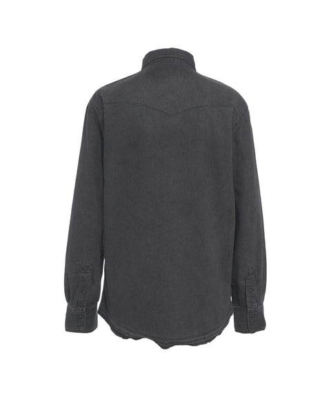 Western Hemd aus Denim