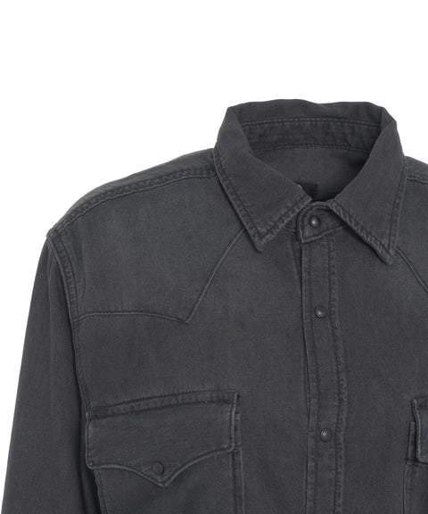 Western Hemd aus Denim