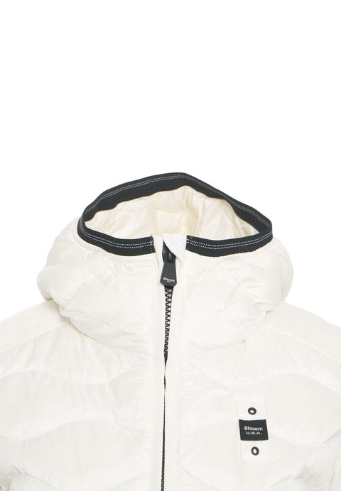 Giacca piumino con trapuntatura ondulata