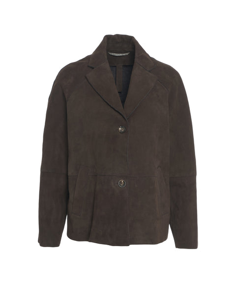 Suede blazer