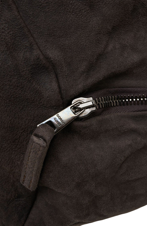 Zaino in pelle scamosciata
