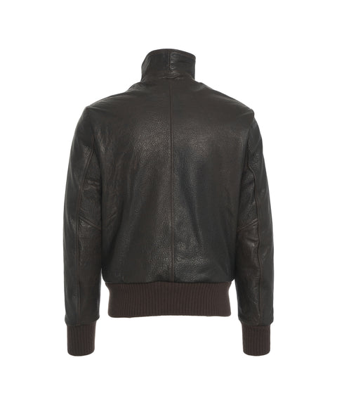 Giacca bomber in nappa