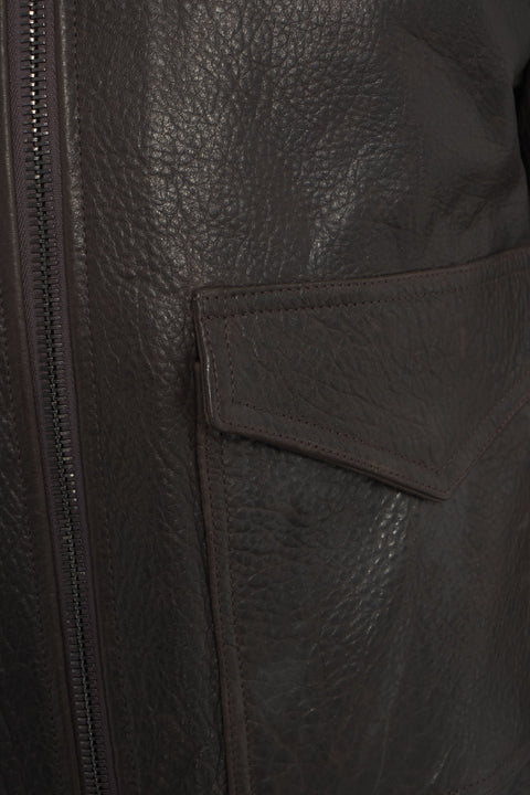 Giacca bomber in nappa