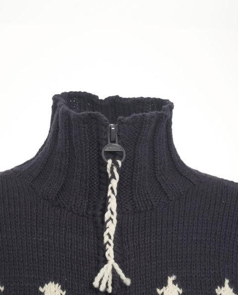 Cardigan con motivo norvegese