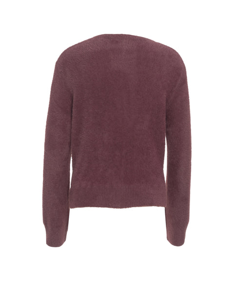 Teddy Pullover mit Brosche