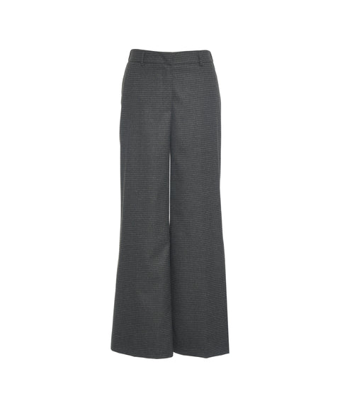 Palazzohose mit Karomuster