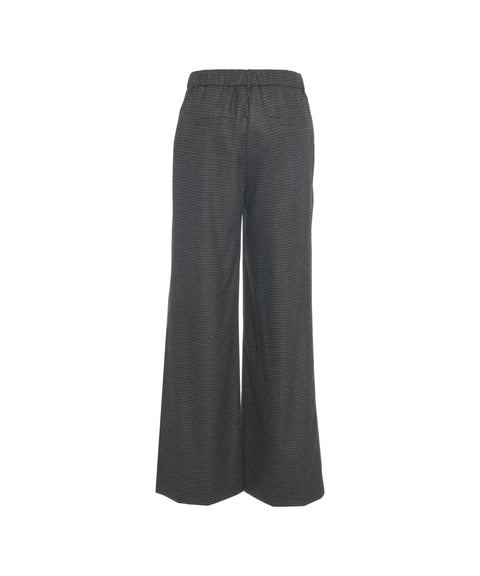 Palazzohose mit Karomuster