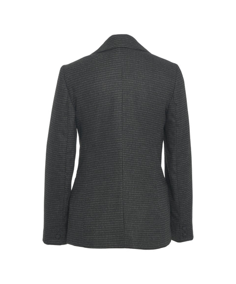 Blazer con spilla decorativa