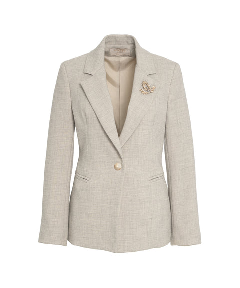 Blazer con spilla