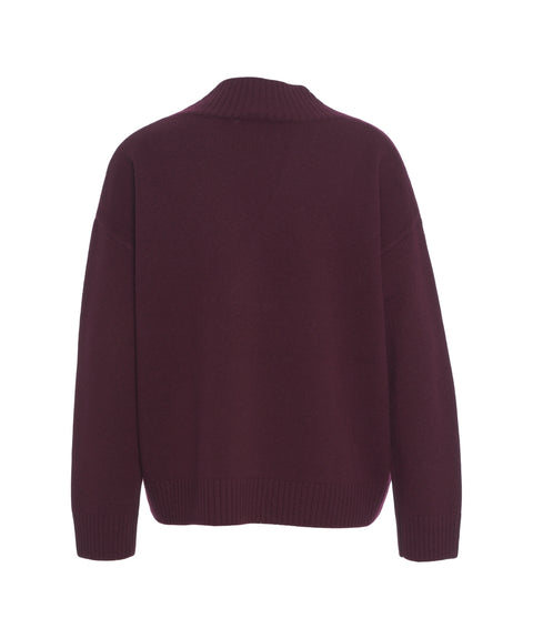 Pullover aus Wolle mit V-Ausschnitt