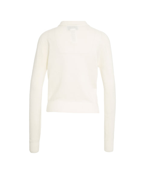 Maglione con colletto polo