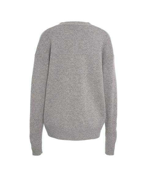 Cardigan con applicazioni