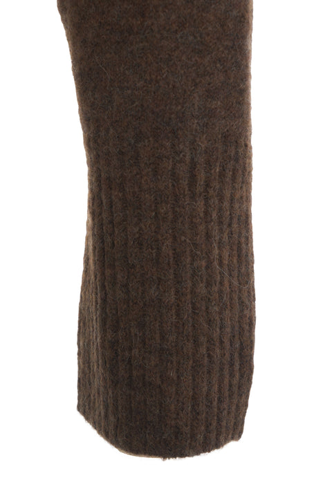 Strickpullover mit Stehkragen