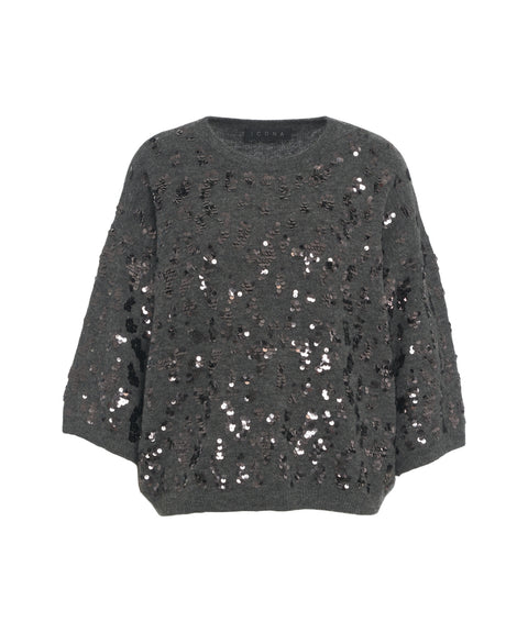 Pullover mit Pailletten