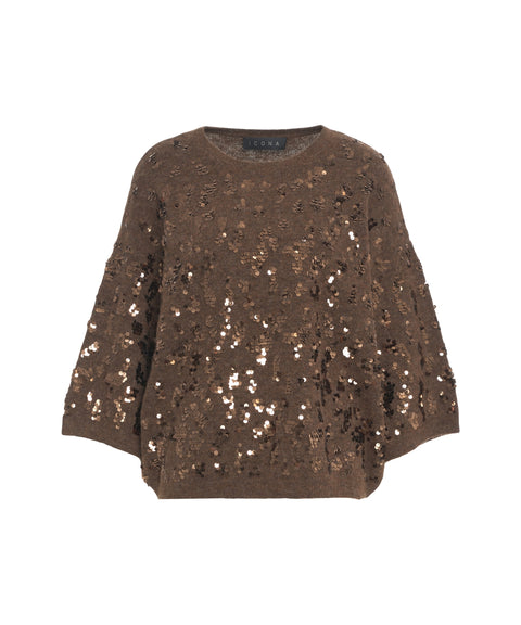 Pullover mit Pailletten