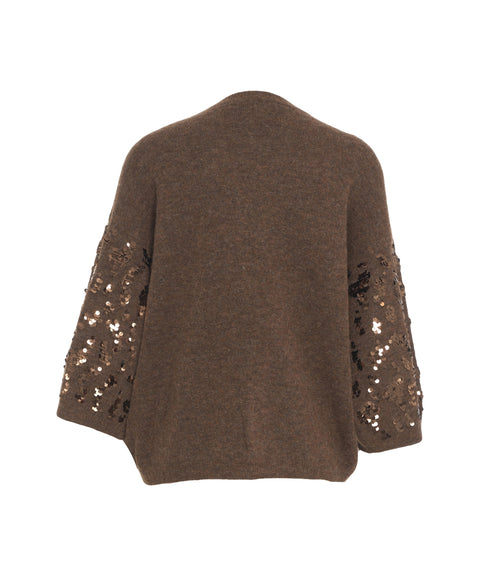 Pullover mit Pailletten
