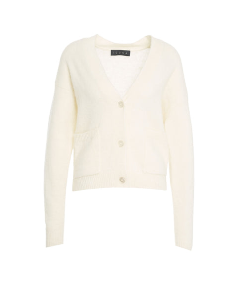 Cardigan in misto lana