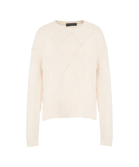 Maglione con motivo a rombi