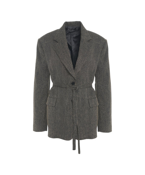 Blazer con cintura in vita