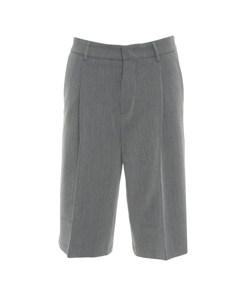 Bermudahose mit Bundfalten