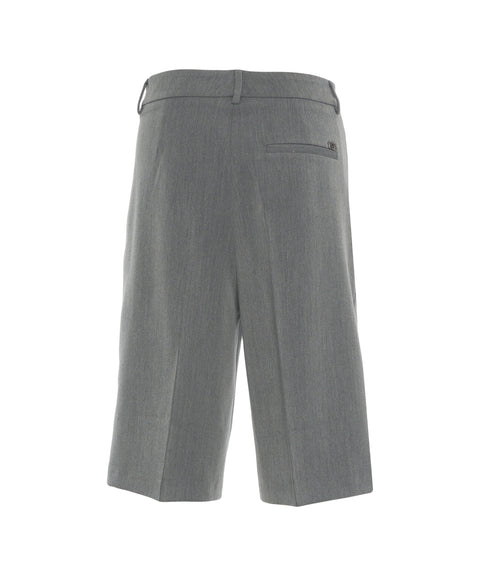 Bermudahose mit Bundfalten