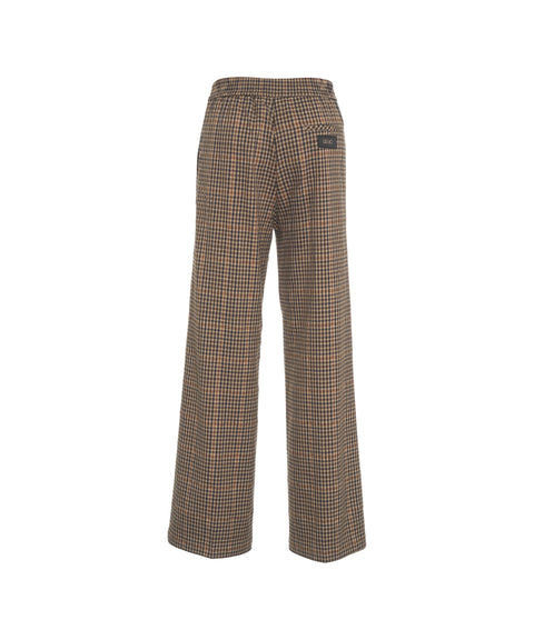 Pantaloni palazzo a quadri