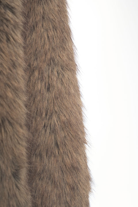 Cappotto in pelliccia sintetica