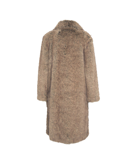 Cappotto in ecopelliccia