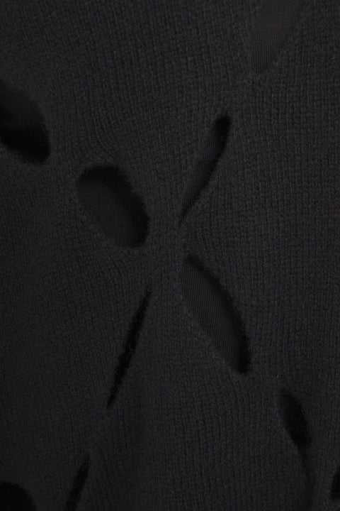 Sweater with cut-outs