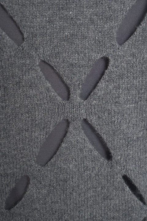 Sweater with cut-outs