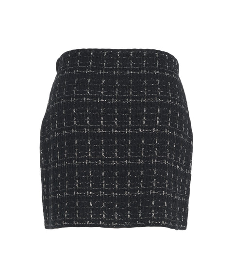 Tweed mini skirt