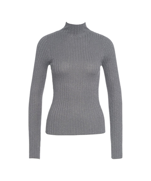 Lurex turtleneck sweater
