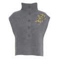 Gilet in maglia con strass
