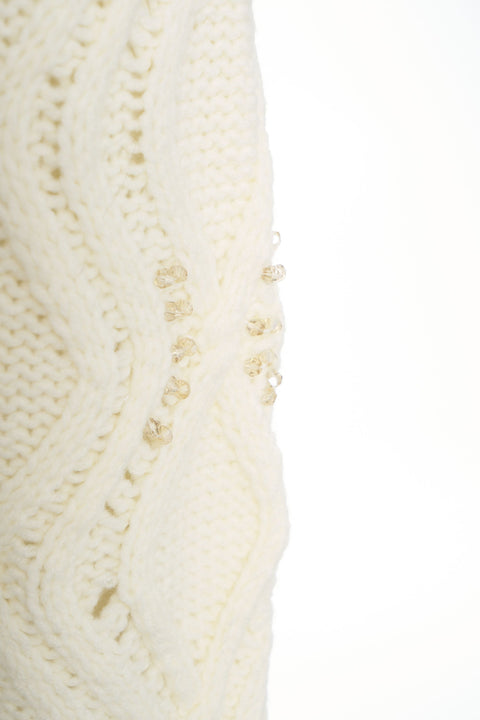 Maglione con motivo a trecce