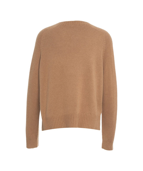 Knit sweater with logo