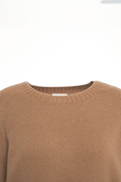 Knit sweater with logo